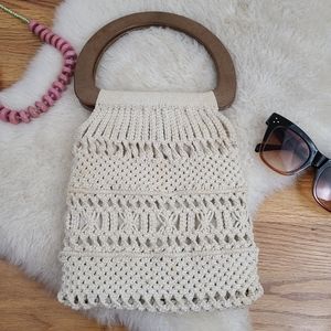 Vintage Crochet Handbag Handmade